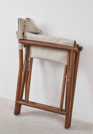 2 Sillas Director Plegables Madera y Tela