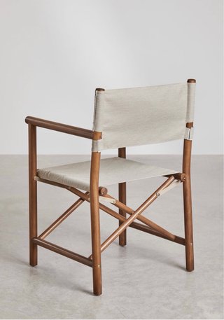 2 Sillas Director Plegables Madera y Tela