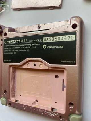 Carcasa GBA SP AGS 101 Rosa Original