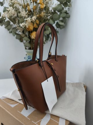 Bolso Mini Capazo Zara Marrón