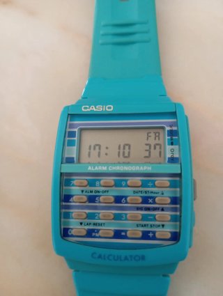 Reloj Casio Calculadora Vintage Azul
