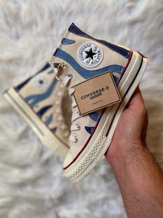 Converse Beige e Blu