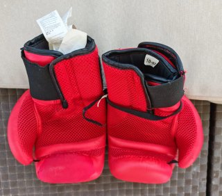 Guantes de Boxeo Rojos 10oz, Decathlon