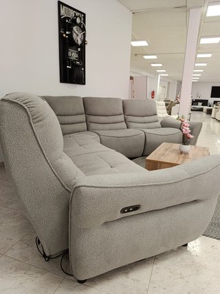 Sofá Rinconera Eléctrico Modular Gris