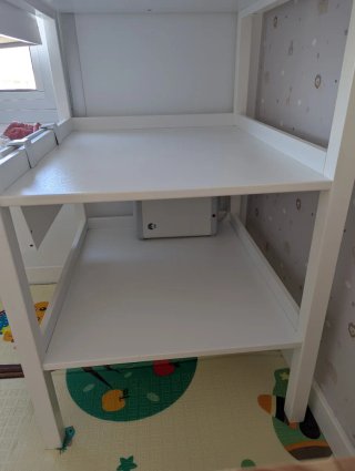 Cambiador bebé 2 estantes