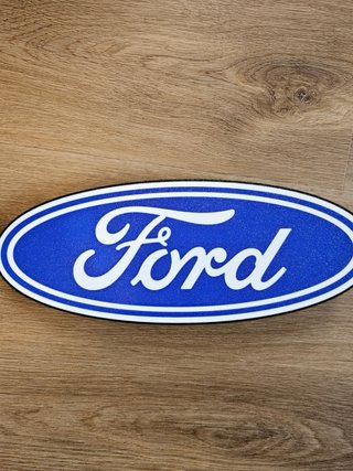 Luz LED Ford Oval Azul