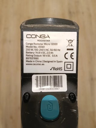 Aspirador de mano Conga Rockstar Micro 12000