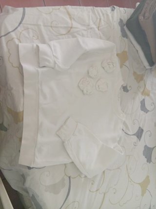 Jersey Mango Talla 7 Flores