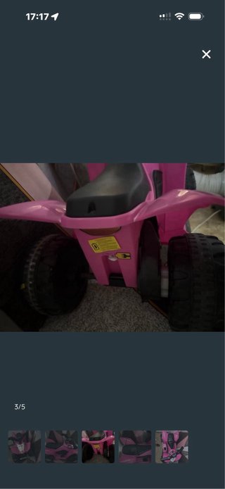 Quad Infantil Honda Rosa