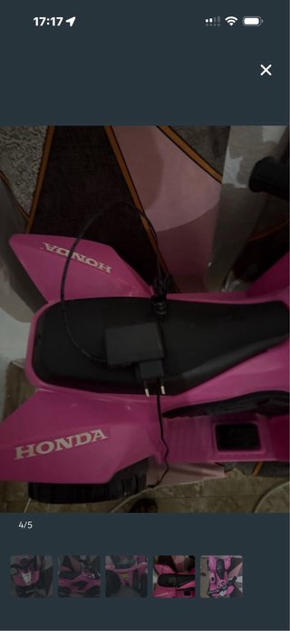 Quad Infantil Honda Rosa