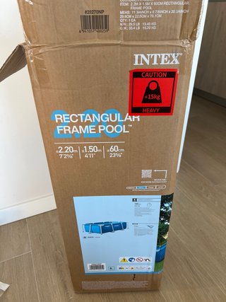 Piscina desmontable Intex Rectangular