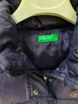 Smanicato Benetton bambina blu violetto
