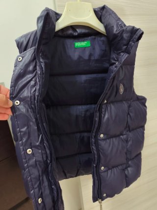 Smanicato Benetton bambina blu violetto