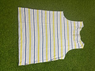 Camiseta tirantes Levi's rayas azul y amarillo