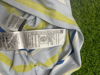 Camiseta tirantes Levi's rayas azul y amarillo