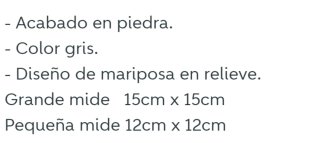 Macetero de piedra con mariposas