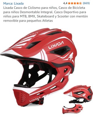 Casco de bicicleta LIXADA rojo