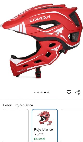 Casco de bicicleta LIXADA rojo