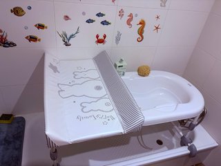 Bañera cambiador para bebé