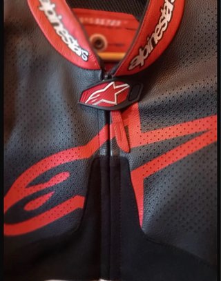 Chaqueta Alpinestars Moto Negra y Roja talla M