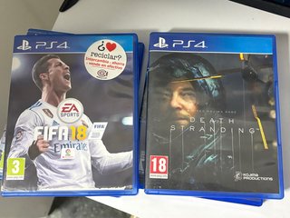 PS4 FIFA 18 y Death Stranding