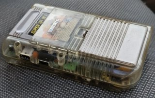 Nintendo Game Boy originale trasparente +cartuccia