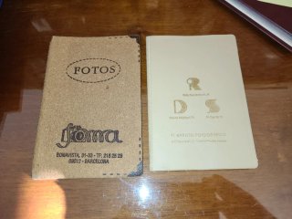 2 álbumes de fotos o postales