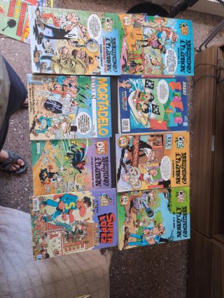 tebeos comics Mortadelo y Filemon, ZipiZape..
