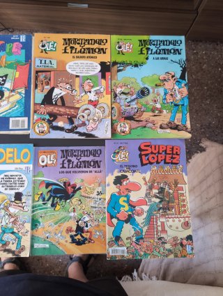 tebeos comics Mortadelo y Filemon, ZipiZape..