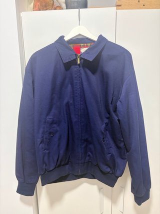 Cazadora de hombre azul