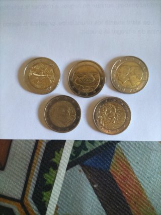 Conjunto 5 Monedas Conmemorativas