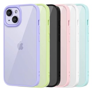 Funda iPhone Transparente con Borde de Color