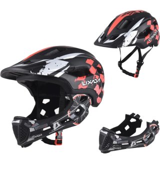 Casco LIXADA Negro/Rojo/Blanco
