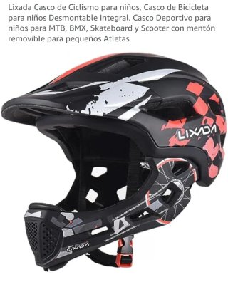 Casco LIXADA Negro/Rojo/Blanco