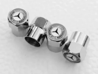 Mercedes 4 Tapones Valvula para Neumaticos Llantas