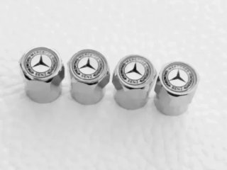Mercedes 4 Tapones Valvula para Neumaticos Llantas