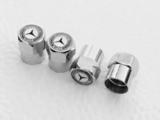 Mercedes 4 Tapones Valvula para Neumaticos Llantas