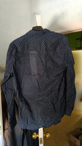 Camisa larga estampada