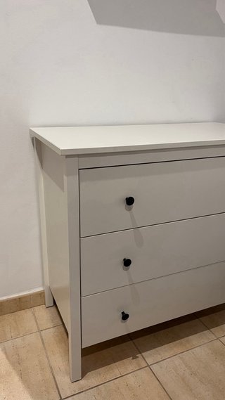 Cómoda IKEA HEMNES Blanca 3 Cajones 108cm