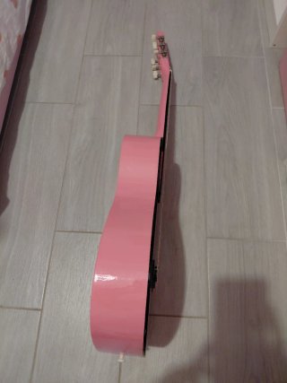 Guitarra española rosa para niña
