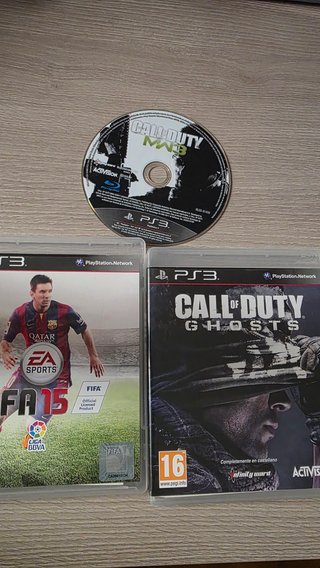 Juegos PS3: FIFA 15 y Call of Duty Ghosts