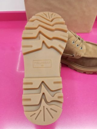 Zapatos Pull&Bear Hombre Marrones Piel