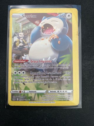 Carta Pokémon Snorlax Básico TG10/TG30