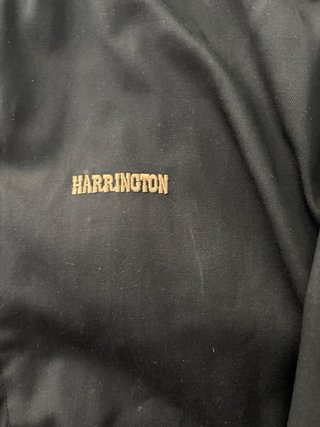 Chaqueta Harrington Negra con Forro Tartán