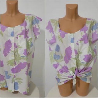 Conjunto Top Flores y Pantalón Rosa Pálido