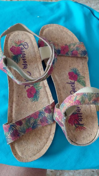 Sandalias Panamá Jack Multicolor Flores