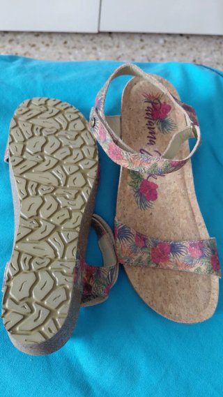 Sandalias Panamá Jack Multicolor Flores