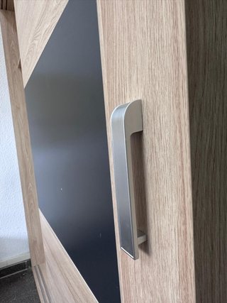 Armario puertas correderas madera y cristal