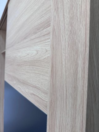 Armario puertas correderas madera y cristal