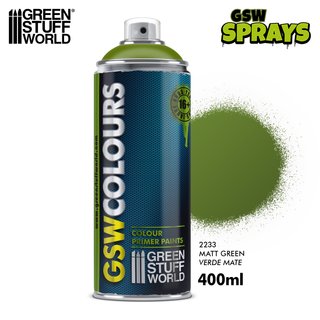 Imprimación Spray Verde Mate GSW 400ml
